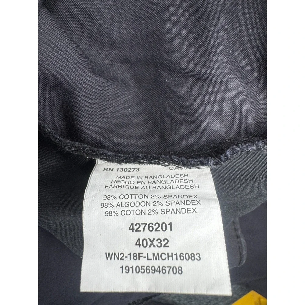 Lee Performance‎ Series Tri Flex Relaxed Fit Pants Mens 40x32 Black Straight Leg